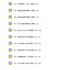 [集合打包]2025 汽车音乐类目  DJ HOUSE 第十七代 车载音乐包